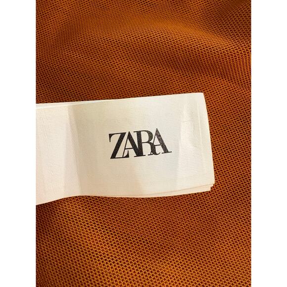 Zara NEW Multicolor Floral V-Neck Sleeveless Ruffle Mini Dress Size S - Picture 8 of 10